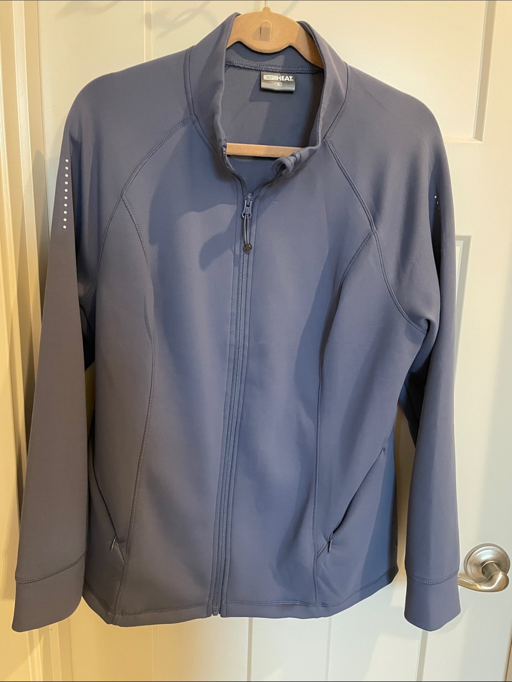 Full-Zip Jacket in Dusty Blue